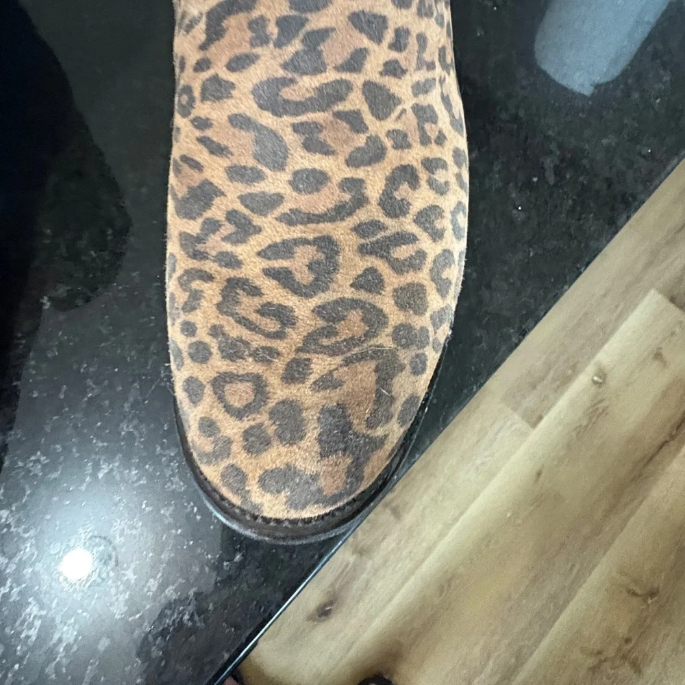 Lane Leopard Print Suede Ankle Booties. - Picture 10 of 17